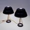 Black and Classic Metal Table Lamps by Uppsala Armaturfabriks, 1950s, Set of 2 7