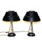 Lampes de Bureau Noires et Classiques en Métal par Uppsala Armaturfabriks, 1950s, Set de 2 3