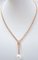 14 Kt Rose Gold Necklace with South-Sea Pearl and Diamonds, 1970s, Image 4