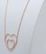 18 Karat Rose Gold Heart Pendant Necklace with Diamonds 3