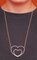 18 Karat Rose Gold Heart Pendant Necklace with Diamonds 6