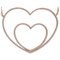 Collar con colgante de corazón en oro rosa de 18 kt con diamantes, Imagen 1