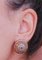 Rose Gold and Silver Earrings with Topazs and Diamonds 5