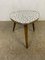 Vintage Flower Stool with Checkered Formica Top, 1950s 8