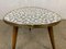 Vintage Flower Stool with Checkered Formica Top, 1950s 5