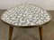 Vintage Flower Stool with Checkered Formica Top, 1950s 6