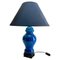 Chinese Turquoise Glazed Ceramic Table Lamp, 1950, Image 1
