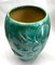 Vintage Belgian Vase in Green Glazed Terracotta, 1930 5