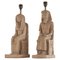 Italian Pharaoh Ceramic Table Lamps, 1960s, Set of 2, Image 1