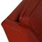 2207 Sessel aus rotem Leder mit Patina von Børge Mogensen für Fredericia, 1980er 12