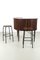 Bar with Stools from Sika Møbler, Set of 3 1