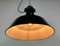 Industrial Black Enamel Factory Lamp with Cast Iron Top from Elektrosvit, 1950s, Image 16