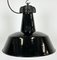 Industrial Black Enamel Factory Lamp with Cast Iron Top from Elektrosvit, 1950s, Image 6