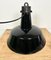 Industrial Black Enamel Factory Lamp with Cast Iron Top from Elektrosvit, 1950s, Image 10