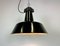 Industrial Black Enamel Factory Lamp with Cast Iron Top from Elektrosvit, 1950s 15