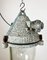 Lámpara industrial a prueba de explosiones de aluminio fundido gris de Elektrosvit, años 70, Imagen 12