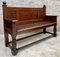 Large Early 20th Century French Bench in Oak with Long Seat, 1940s, Image 3