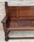 Large Early 20th Century French Bench in Oak with Long Seat, 1940s 10