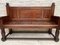 Large Early 20th Century French Bench in Oak with Long Seat, 1940s 6