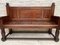 Large Early 20th Century French Bench in Oak with Long Seat, 1940s, Image 6