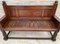 Large Early 20th Century French Bench in Oak with Long Seat, 1940s, Image 2