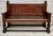 Large Early 20th Century French Bench in Oak with Long Seat, 1940s 1
