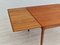 Danish Unfolded Dining Table in Teak, 1960s 9