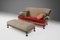 Large Victorian Sofa and Ottoman, 1890s, Set of 2 1