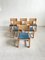 Mid-Century Cane, Rattan and Vinyl Dining Chairs, 1960s, Set of 6 4