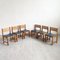 Mid-Century Cane, Rattan and Vinyl Dining Chairs, 1960s, Set of 6 1