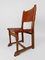 Italienische Rustikale Stühle aus cognacfarbenem Leder & Eichenholz, 1930er, 6 . Set 3