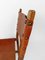 Sedie rustiche in pelle con borchie color cognac e legno di quercia, Italia, anni '30, set di 6, Immagine 12