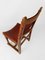 Sillas rústicas italianas de cuero con tachuelas coñac y madera de roble, años 30. Juego de 6, Imagen 21