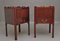 Georgian Mahogany Tray Top Bedside Cabinets, 1960s, Set of 2 5