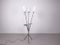 Black Metal Floor Lamp with Three White Shades, 1960s 1