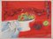 Raoul DUFY, Peaches and Cherries on a Red Background, 1953, Lithograph 1