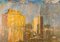 Loris Di Falco, Dos torres, Técnica mixta sobre lienzo, Imagen 1