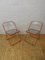 Giancarlo Piretti zugeschriebene Plia Stühle für Castelli / Anonima Castelli, 2er Set 1