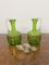 Victorian Green Glass Decanters, 1880s, Set of 2 5