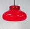 Vintage Red Glass Pendant Lamp, 1960s, Image 1