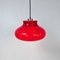 Vintage Red Glass Pendant Lamp, 1960s 5