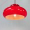 Lampe à Suspension Vintage en Verre Rouge, 1960s 3