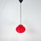 Vintage Red Glass Pendant Lamp, 1960s, Image 6