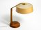 Large Mid-Century Table Lamp with Fabric Lampshade and Walnut Base from Temde, 1950s 19