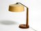 Large Mid-Century Table Lamp with Fabric Lampshade and Walnut Base from Temde, 1950s 2