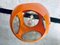 Vintage Colani Ufo Ceiling Lamp in Orange Plastic from Massive Lighting, 1970s, Image 12