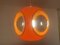 Vintage Colani Ufo Deckenlampe aus orangem Kunststoff von Massive Lighting, 1970er 14