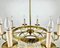 Vintage French Cascading Crystal and Brass Chandelier, 1960s 7