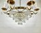 Vintage French Cascading Crystal and Brass Chandelier, 1960s 6