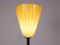 Floor Lamp with Yellow Glass Shade, 1960s 4